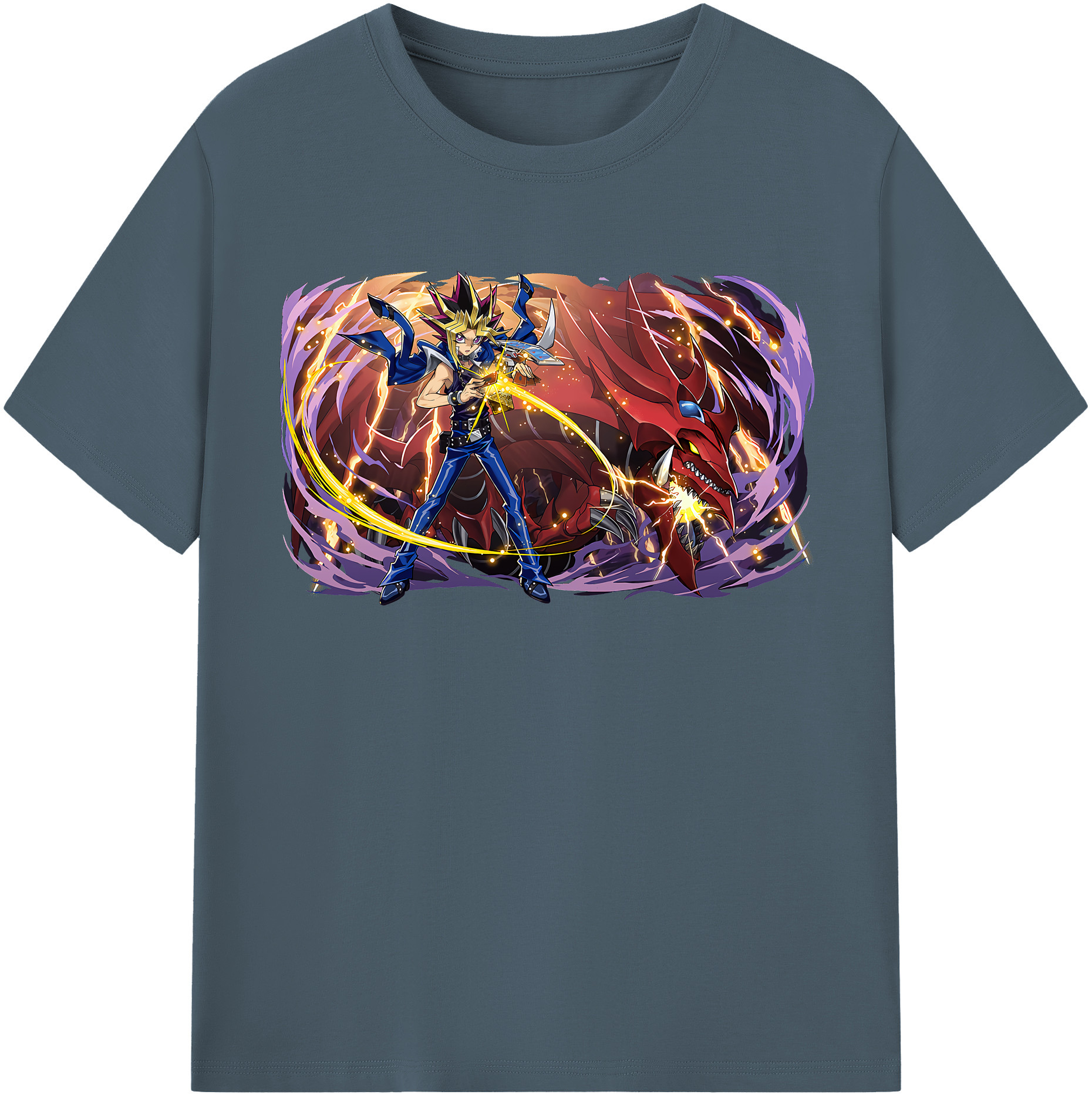 （画像用） 遊☆戯☆王 Yu-Gi-Oh! 綿100％半袖Tシャツ（フロントプリント）